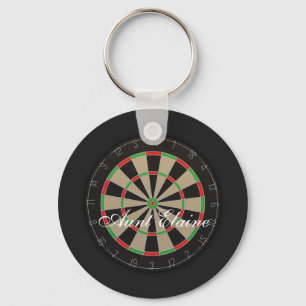 Dartbord Monogram Naam Sleutelhanger
