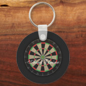Dartbord Monogram Naam Sleutelhanger (Voorkant)