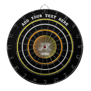 Dartbord Sinaasappel gele cirkels JK 2024