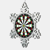 Dartbord Tin Sneeuwvlok Ornament (Rechts)