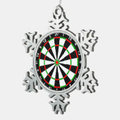 Dartbord Tin Sneeuwvlok Ornament (Rechts)