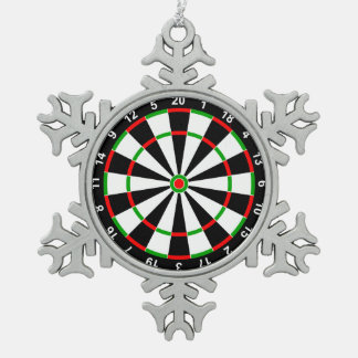 Dartbord Tin Sneeuwvlok Ornament