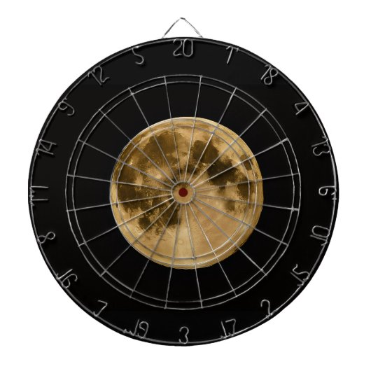 Dartbord volle maan ruimte (Voorkant)