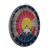 Dartbord voor gebergte onder de vlag van Roesthout (Voorkant Links)