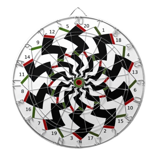 Dartbord Zigzag Ontwerp (Voorkant)