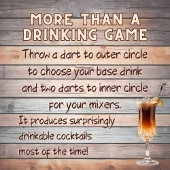 Dartender, Random Cocktail Dartboard Dartbord