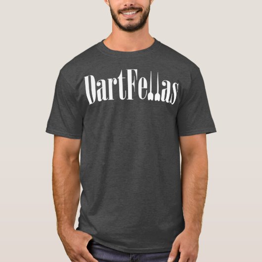 Dartfellas Bar Pub Dart League Team Player Shirt (Voorkant)