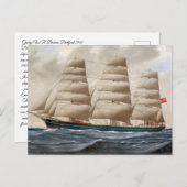 Dartford Zeilschip 1910 Briefkaart (Voorkant / Achterkant)