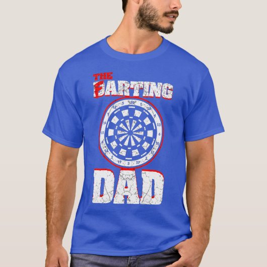 Darting en scheten papa grappige scheten dart papa t-shirt (Voorkant)