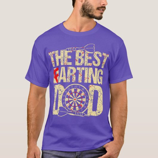 Darting en scheten papa grappige scheten dart papa t-shirt (Voorkant)