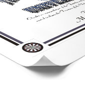 Dartistry-graad Universiteit van Tungsten Tech Poster (Hoek)