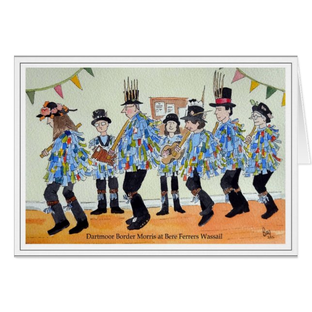 Dartmoor Border Morris bij Bere Ferrers (Voorkant Horizontaal)