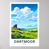 Dartmoor Devon Travel Print (Voorkant)