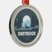 Dartmoor Nationaal Park Herten Metalen Ornament (Rechts)
