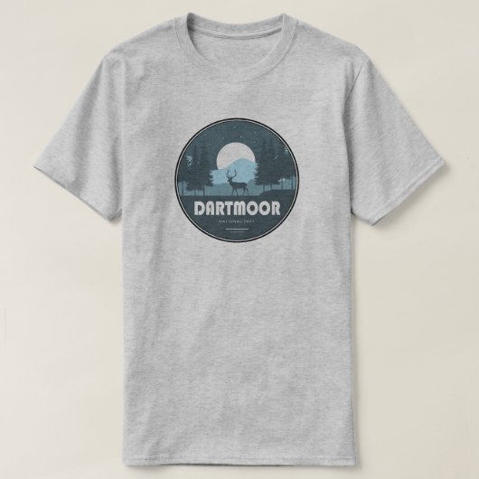 Dartmoor Nationaal Park Herten T-shirt (Design voorkant)