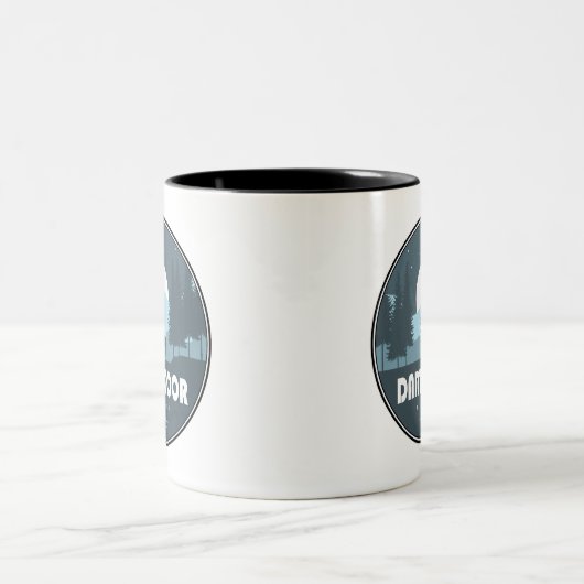 Dartmoor Nationaal Park Herten Tweekleurige Koffiemok (Center)