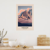 Dartmoor Nationaal Park Moderne Reisposter Poster (Keuken)