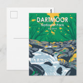 Dartmoor National Park Becky Herfsten England Briefkaart (Voorkant / Achterkant)