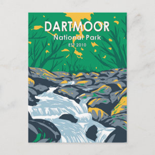 Dartmoor National Park Becky Herfsten England Briefkaart