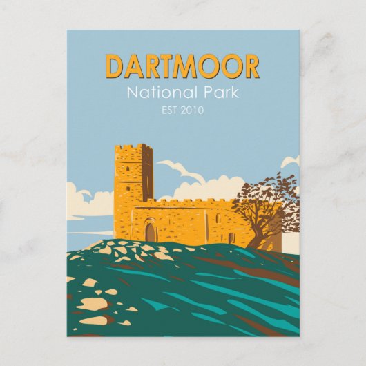 Dartmoor National Park Brentor Church England Briefkaart (Voorkant)