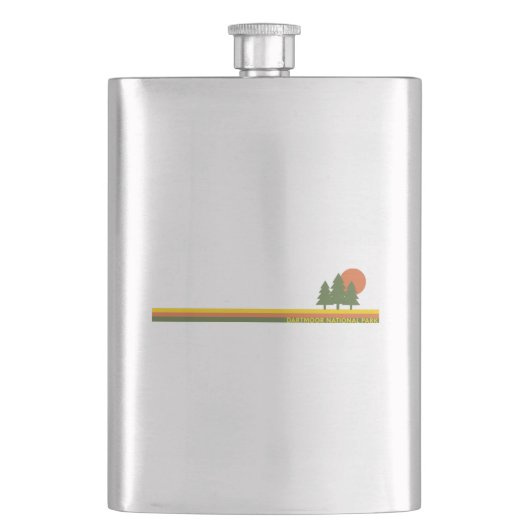 Dartmoor National Park Dennenbomen Zon Flacon (Voorkant)