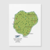 Dartmoor National Park England Map (Voorkant)