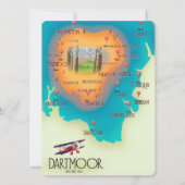Dartmoor National Park Map Travel poster (Achterkant)