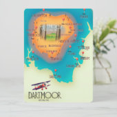 Dartmoor National Park Map Travel poster (Staand voorkant)