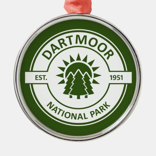 Dartmoor National Park Metalen Ornament (Voorkant)
