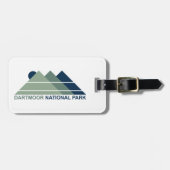 Dartmoor National Park Mountain Sun Bagagelabel (Voorkant horizontaal)