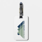 Dartmoor National Park Mountain Sun Bagagelabel (Achterkant verticaal)