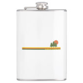 Dartmoor National Park Pine Trees Sun Heupfles (Voorkant)