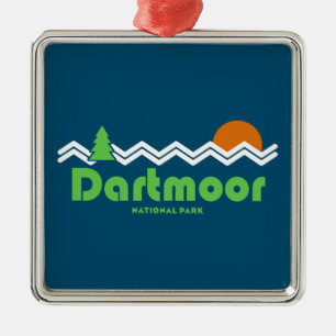 Dartmoor National Park Retro Metalen Ornament