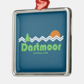 Dartmoor National Park Retro Metalen Ornament (Links)