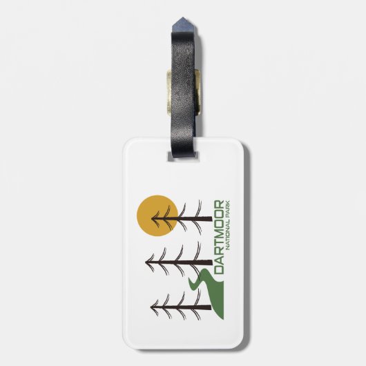 Dartmoor National Park Trail Bagagelabel (Achterkant verticaal)
