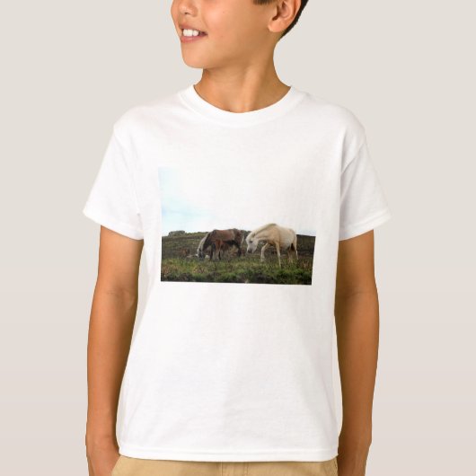 Dartmoor Wild Ponies Kinderen Lang geslapen Shirt (Voorkant)