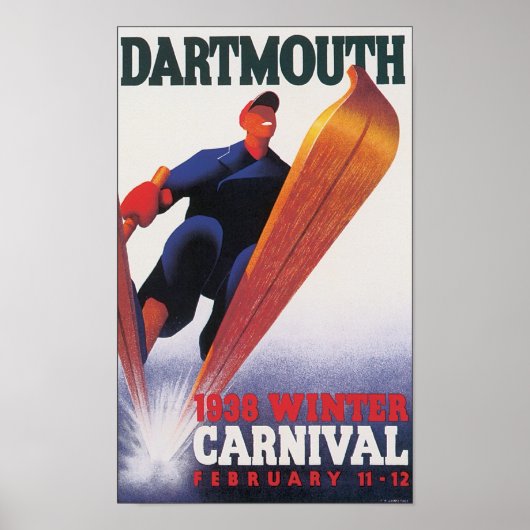 Dartmouth 1938 Winter Carnival Poster (Voorkant)