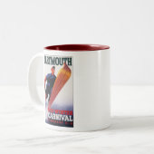 Dartmouth 1938 Winter Carnival Tweekleurige Koffiemok (Voorkant links)