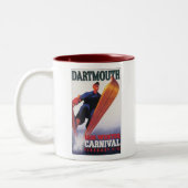 Dartmouth 1938 Winter Carnival Tweekleurige Koffiemok (Links)