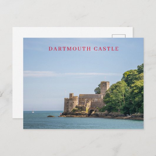 Dartmouth Castle uitzicht briefkaart (Voorkant / Achterkant)