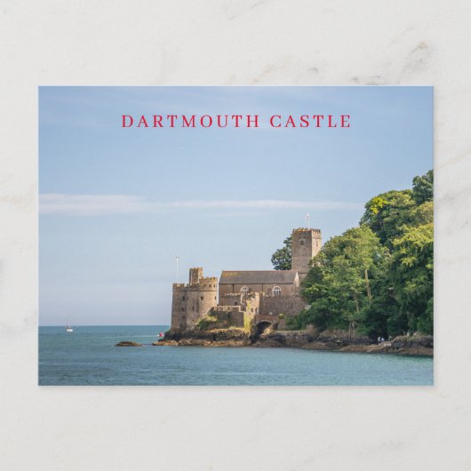 Dartmouth Castle uitzicht briefkaart (Voorkant)