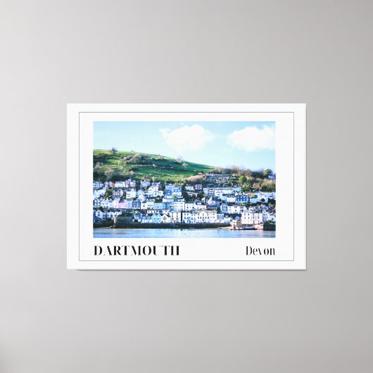 Dartmouth, Devon, Verenigd Koninkrijk Canvas Afdruk (Voorkant)