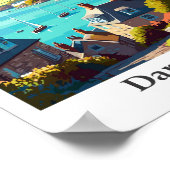 Dartmouth Engeland Reizen  Illustratie Post Poster (Hoek)