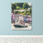 Dartmouth haven uitzicht canvas print (Insitu (Houten vloer))