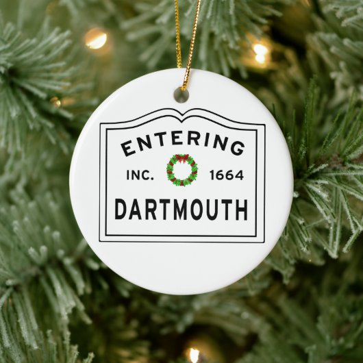 Dartmouth MA-keramisch Ornament invoeren (Boom)
