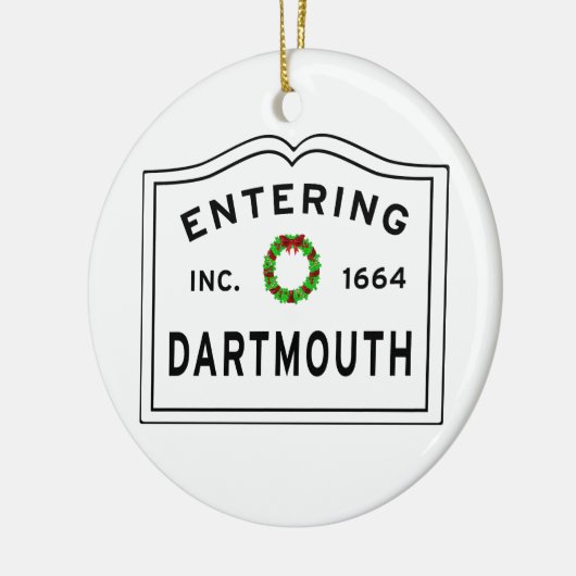 Dartmouth MA-keramisch Ornament invoeren (Links)
