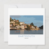 Dartmouth Railway Poster Feestdagenkaart (Voorkant)