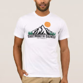 Dartmouth Skiway Sunset Retro T-shirt (Voorkant)