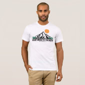 Dartmouth Skiway Sunset Retro T-shirt (Voorkant volledig)
