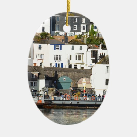 Dartmouth-veerboot. Keramisch Ornament (Voorkant)